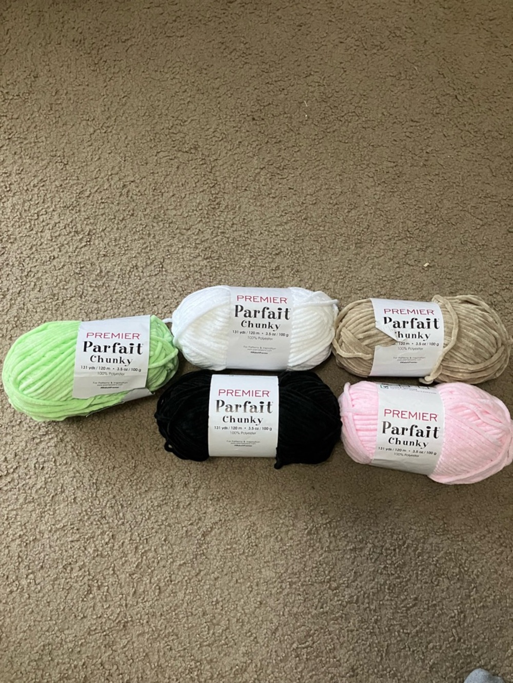 Brand new Premier Parfait Chunky yarn bundle